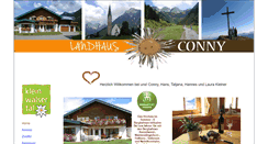 Desktop Screenshot of landhaus-conny.de